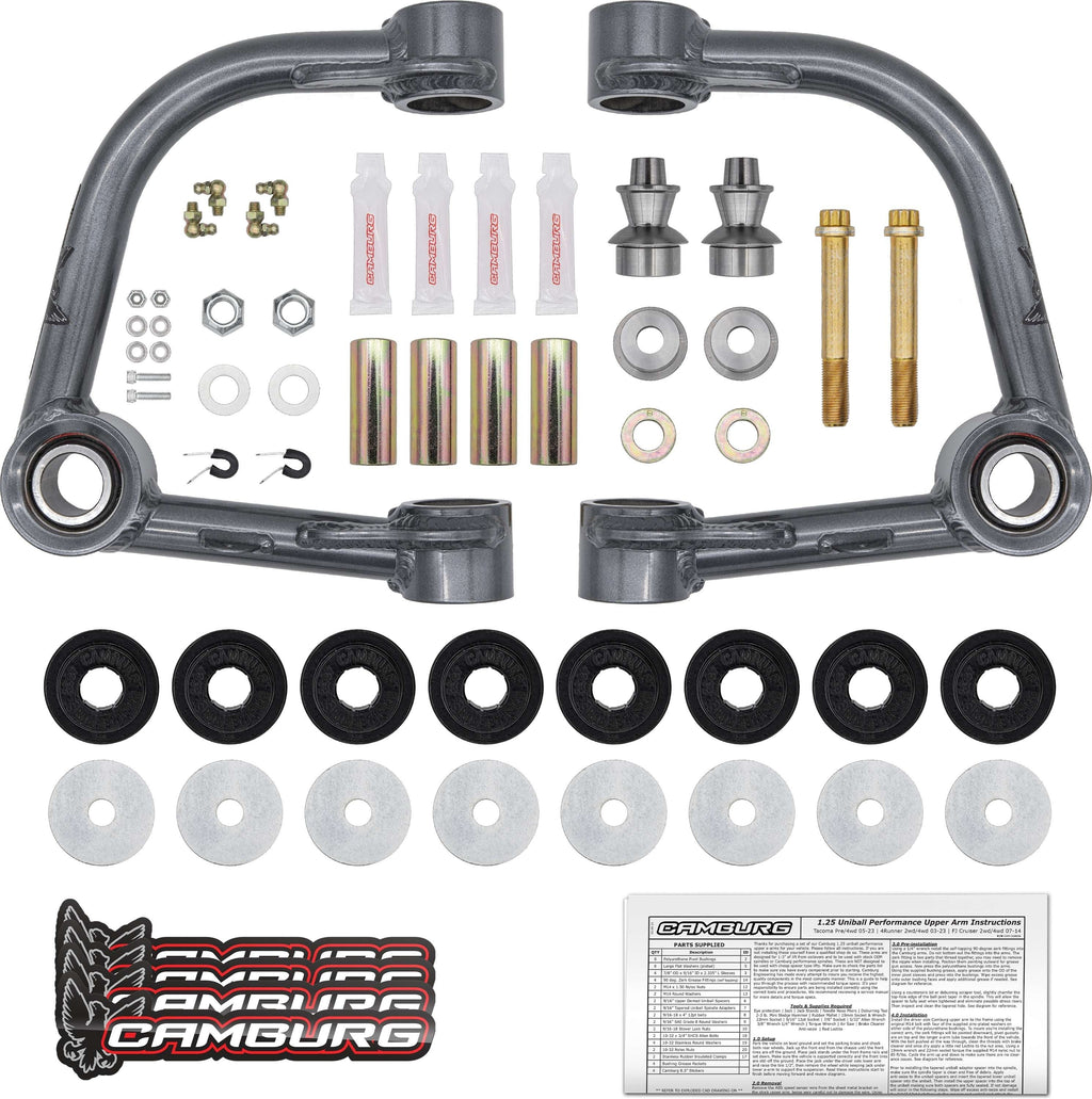 Camburg 310036 - 1.25" Tubular Uniball Upper Control Arms