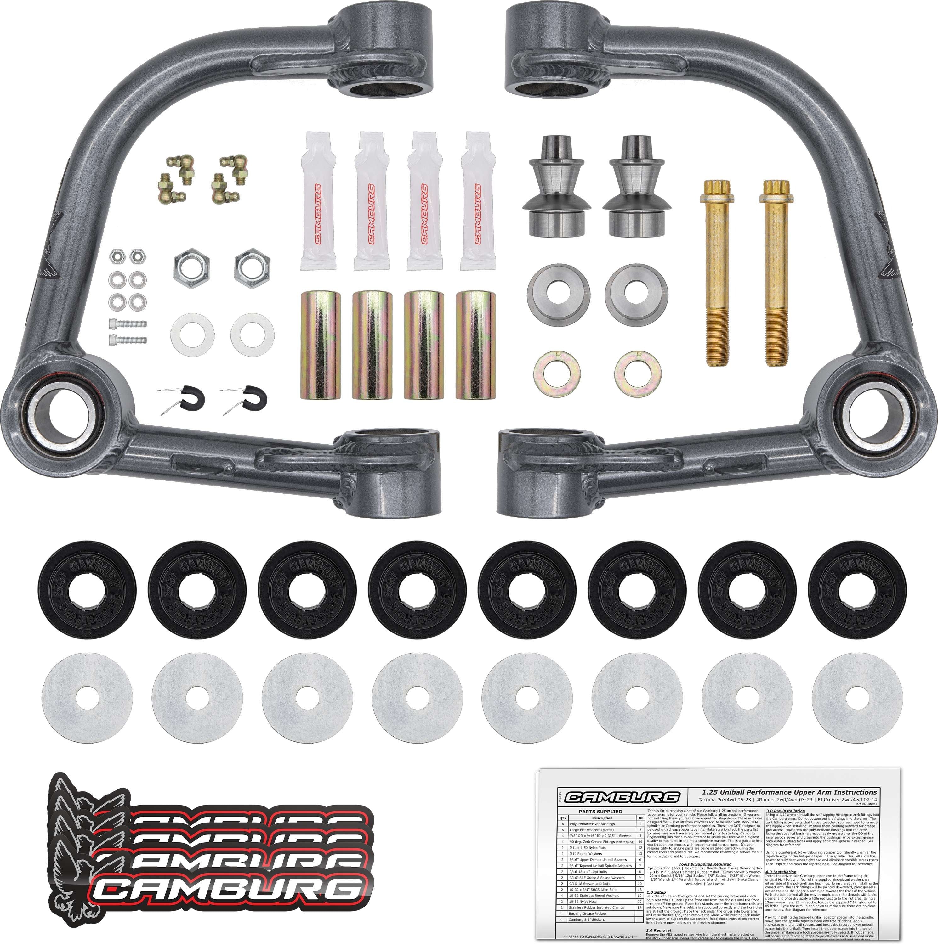 Camburg 310036 - 1.25" Tubular Uniball Upper Control Arms
