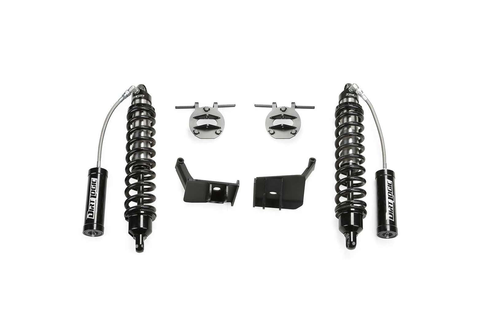 Fabtech 6" Coilover Conversion w/Front Dirt Logic 2.5 Coilovers w/Reservoir Kit for 2017-2024 Ford F250 Super Duty 4WD w/6" lift