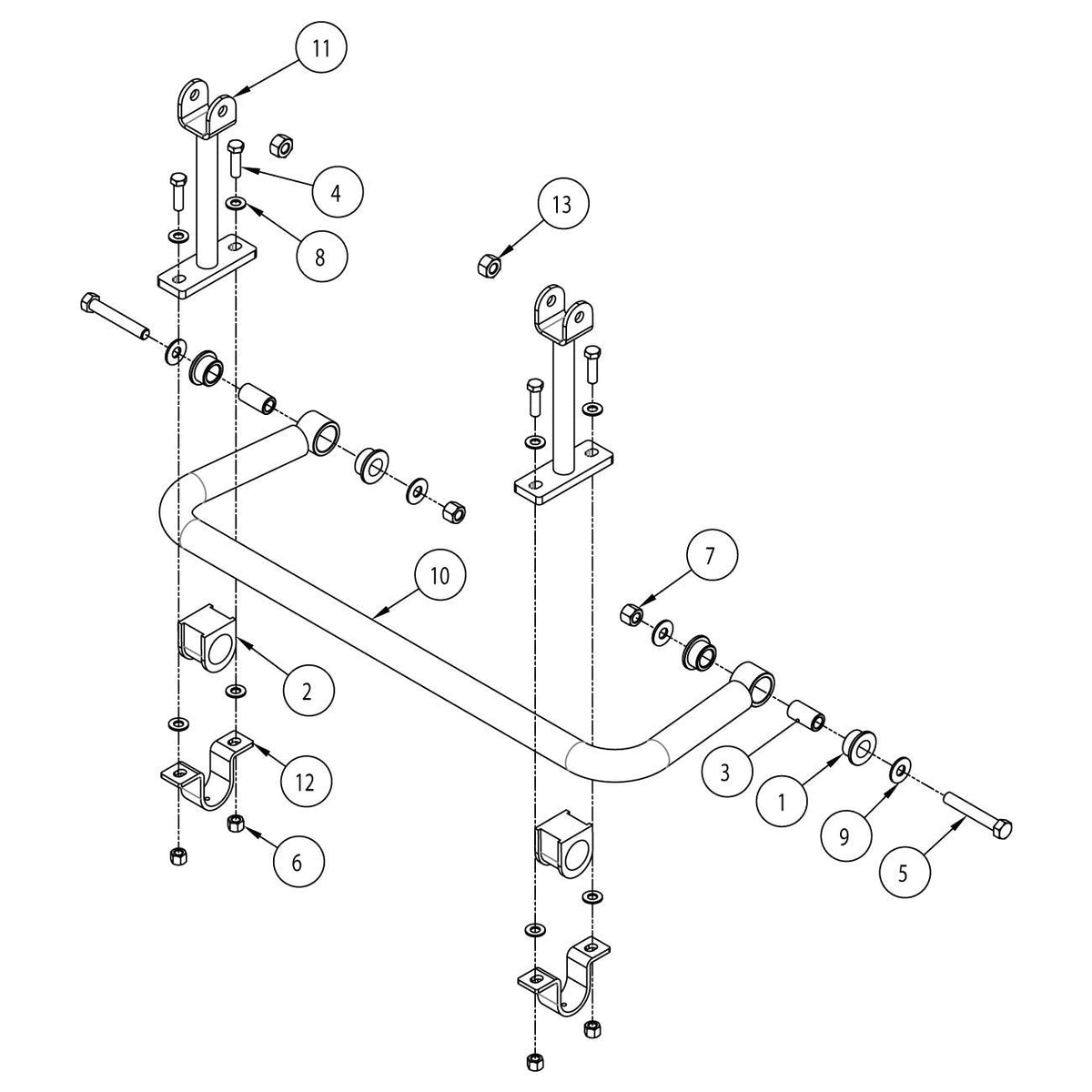 Roadmaster 1209-142 Front Sway Bar