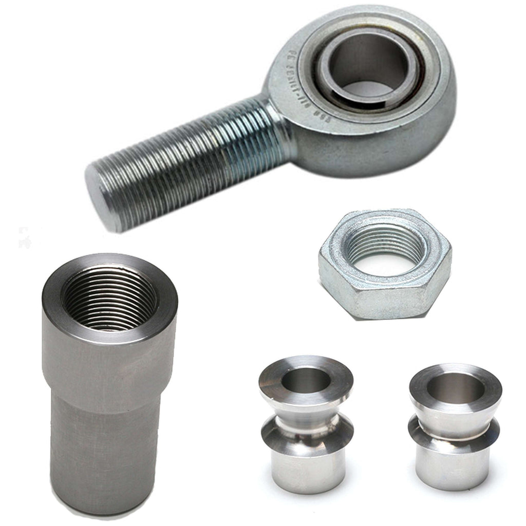 0.75" RHT Heim Kit (FK JMX heim, 0.50" ID spacers, 1.25" thread bung, jam nut)