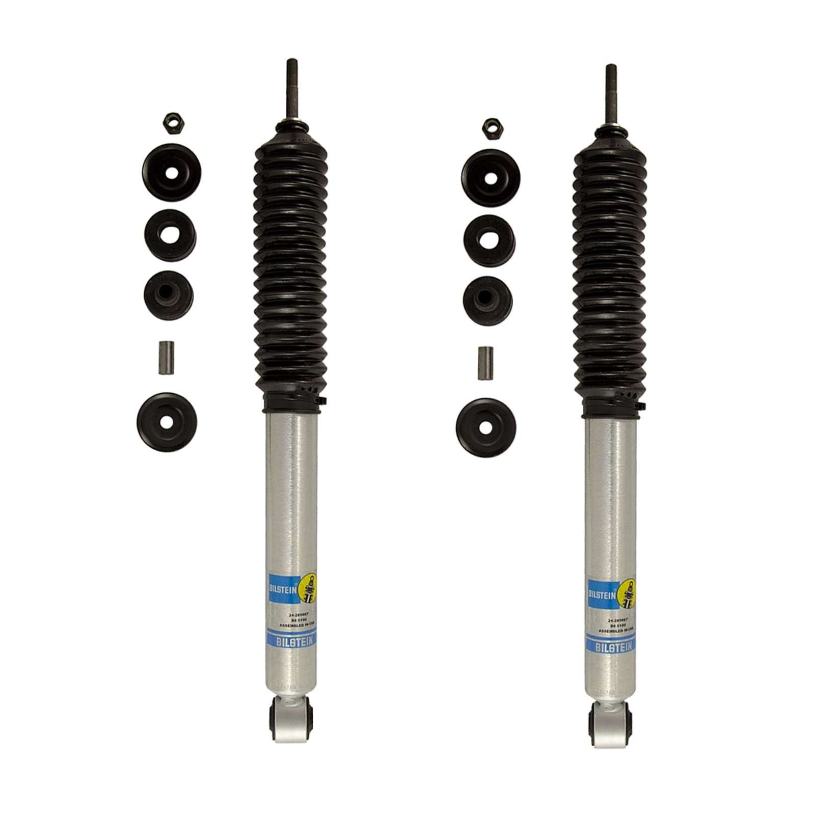 Bilstein 5100 Monotube Shocks Rear Pair for 2014-2018 Ram 2500 4WD w/ Air Leveling