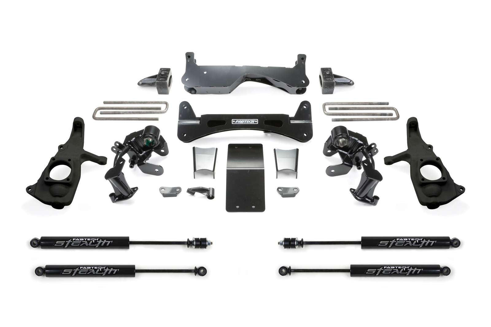 Fabtech 6" RTS System w/Stealth Shocks Kit for 2011-2019 Chevrolet Silverado 3500 HD 4WD RWD w/6" lift