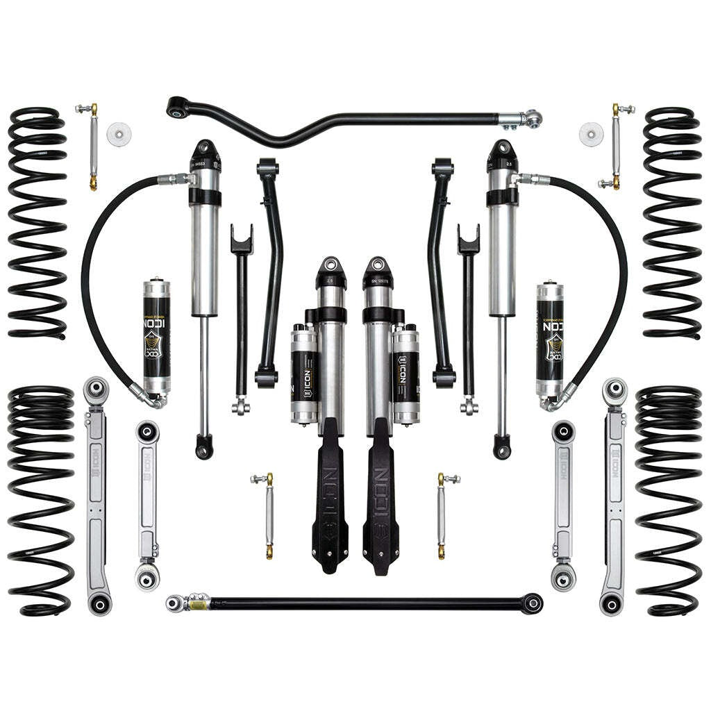 ICON K22108 Stage 8 Suspension System Billet UCA Jeep Gladiator 2.5" Lift
