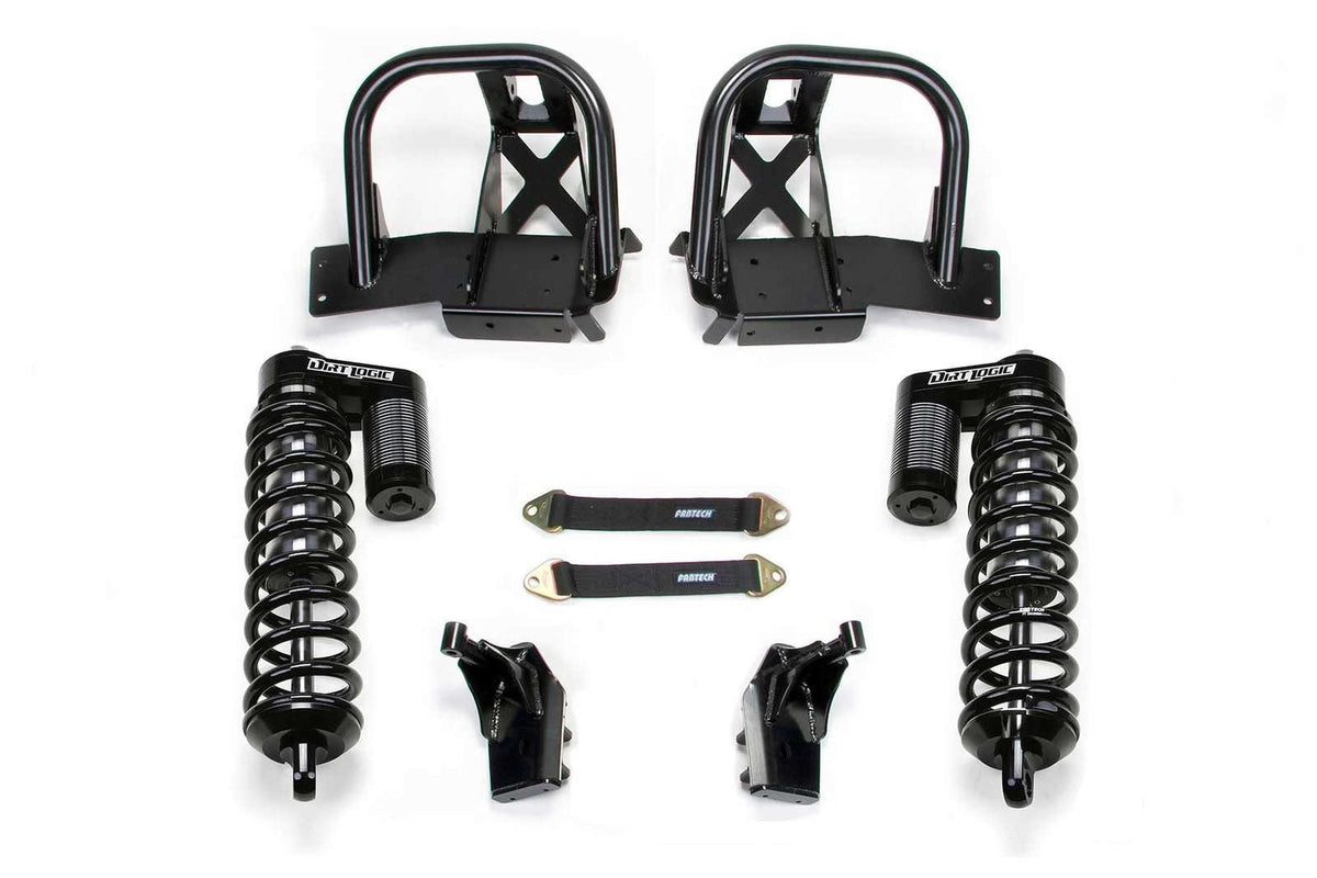 Fabtech 10" Front Dirt Logic 4.0 Coilover Conversion System Kit for 2008-2016 Ford F350 Super Duty 4WD w/10" lift