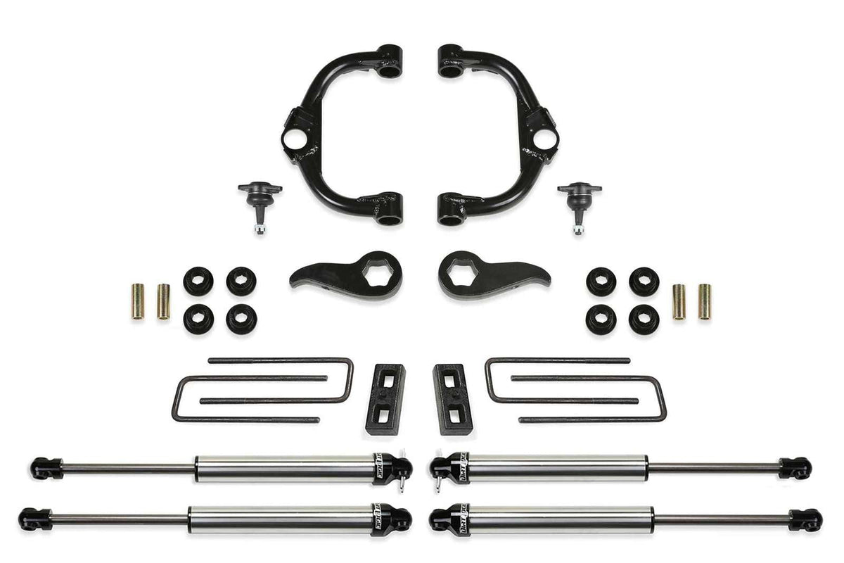 Fabtech 3.5" Ball Joint UCA Lift Kit w/Dirt Logic 2.25 Shocks for 2020-2024 GMC Sierra 3500 HD 4WD w/3.5" lift