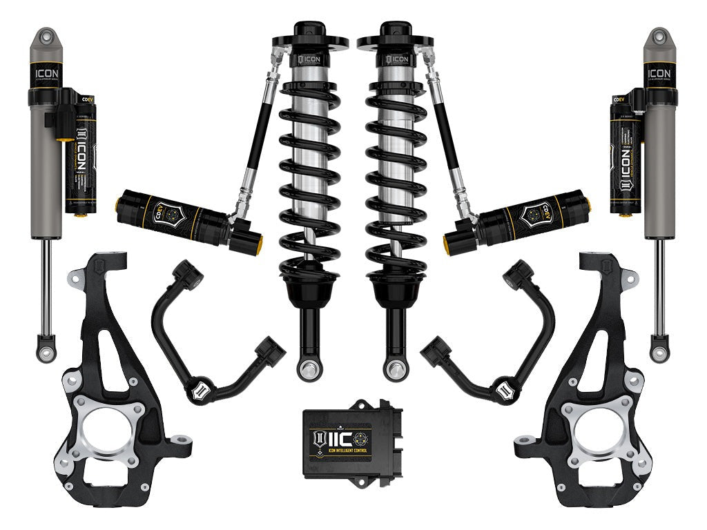 Icon 3.5-4.5" Stage 5 Suspension System w/Tubular UCA Kit 2021-2026 Ford F-150 4WD