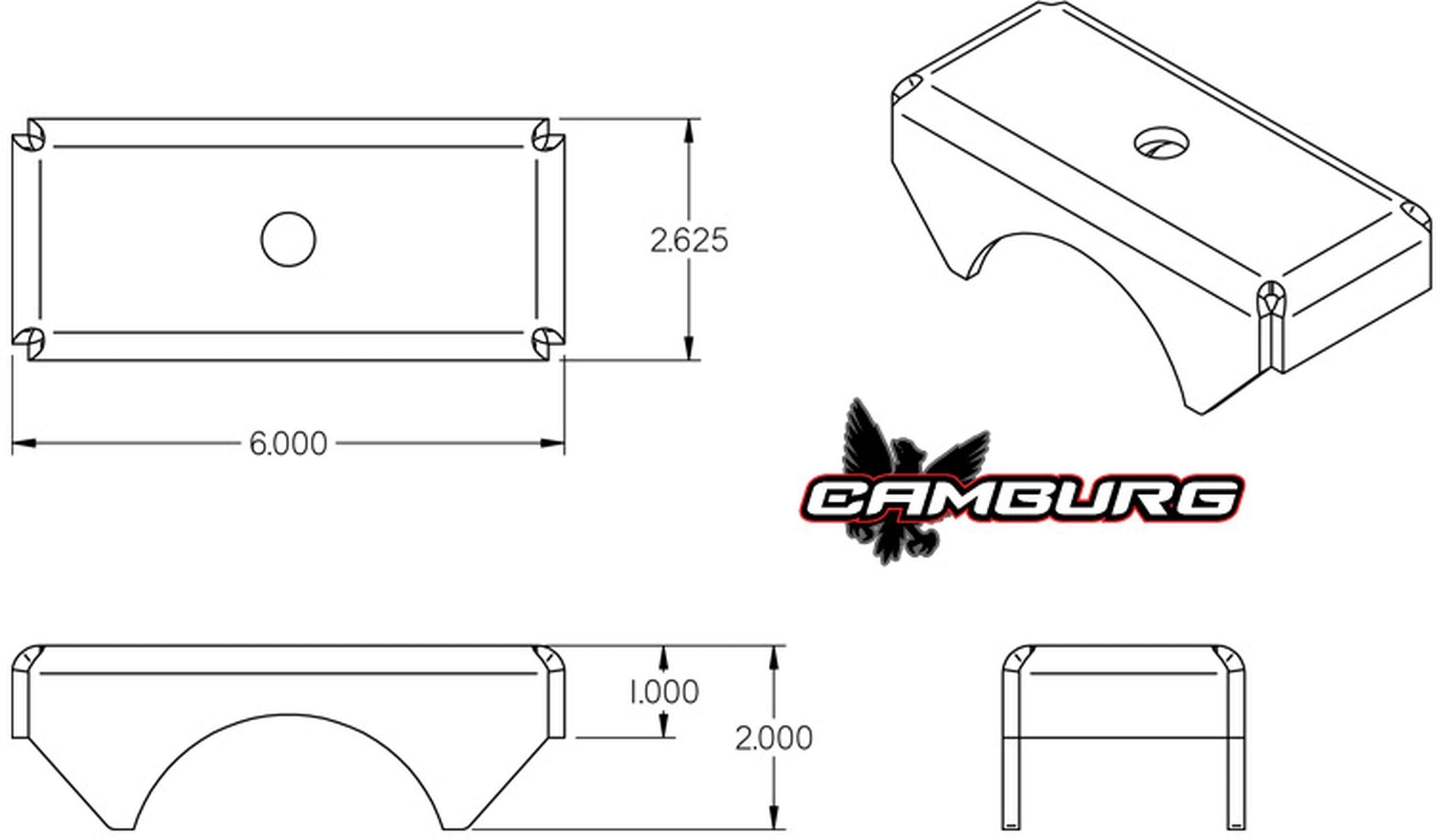 Camburg Leaf Spring Axle Perches - 3.00" OD
