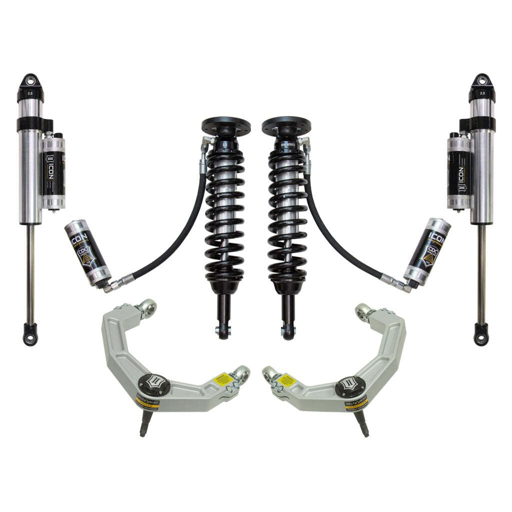 ICON K93005 Stage 5 Suspension System Billet UCA Ford F150 4WD 1.75-2.63" Lift