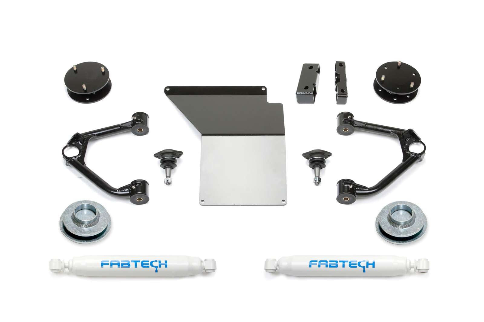 Fabtech 3" Ball Joint UCA Lift Kit w/Rear Performance Shocks for 2007-2014 GMC Yukon XL 1500 4WD RWD w/3" lift