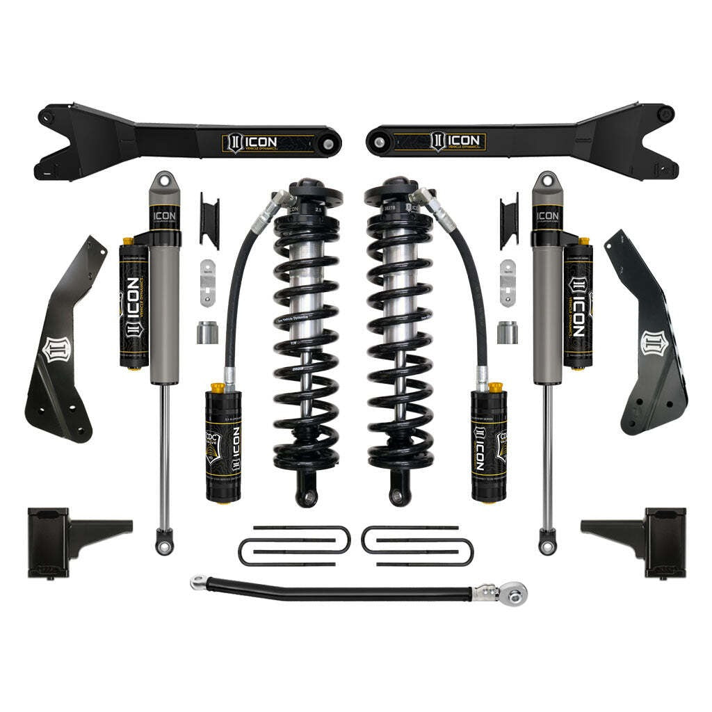 ICON K63134R Stage 4 Coilover Conversion w/Radius Arm Ford F250/F350 4-5.5" Lift