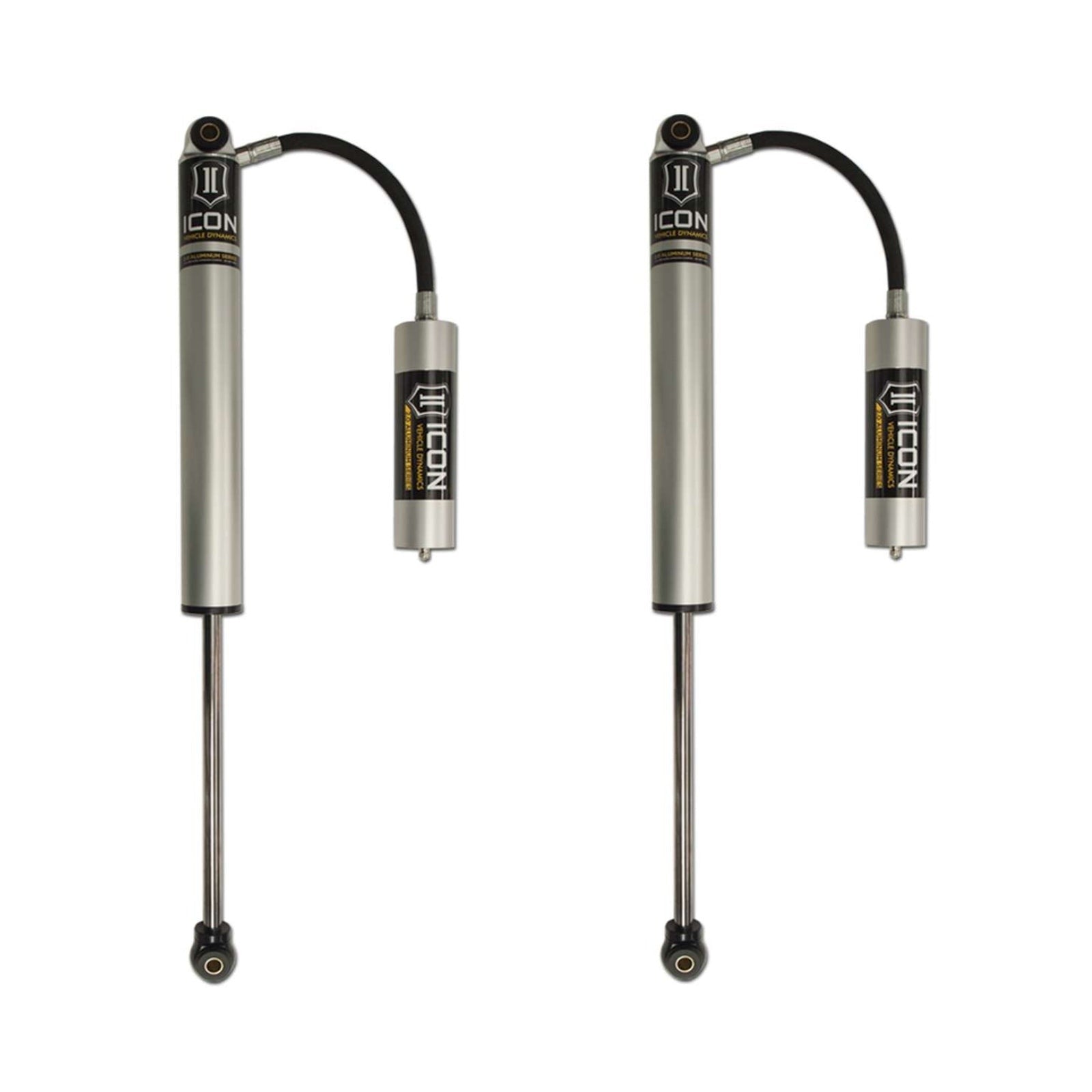 Icon 2.0 Remote Reservoir Shocks Rear Pair for 2001-2021 Chevrolet Silverado 2500 HD 4WD RWD