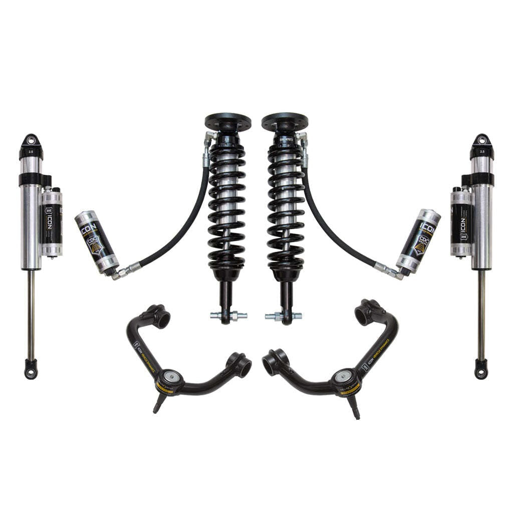 ICON K93065T Stage 5 Suspension System Tubular UCA Ford F150 4WD 1.75-2.63" Lift