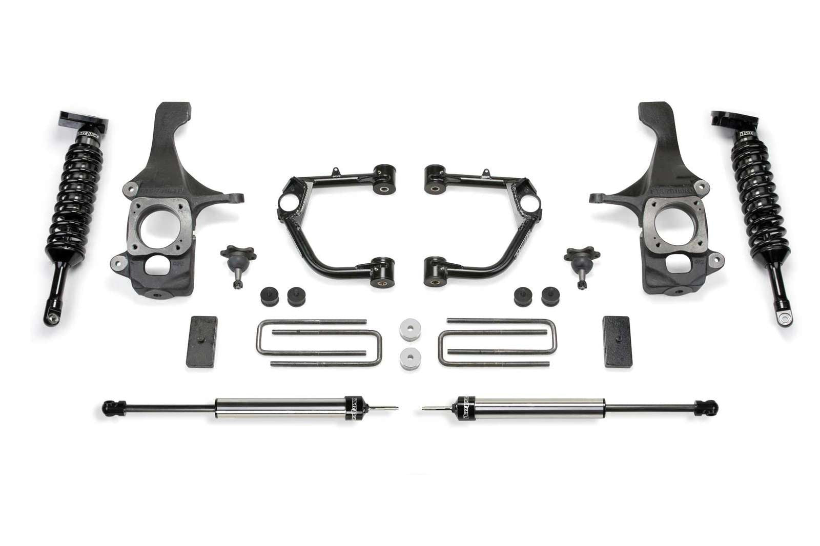 Fabtech 2" Ball Joint UCA Lift Kit w/Front Dirt Logic 2.5 Coilovers & Rear 2.25 Shocks for 2007-2021 Toyota Tundra 4WD w/2" lift