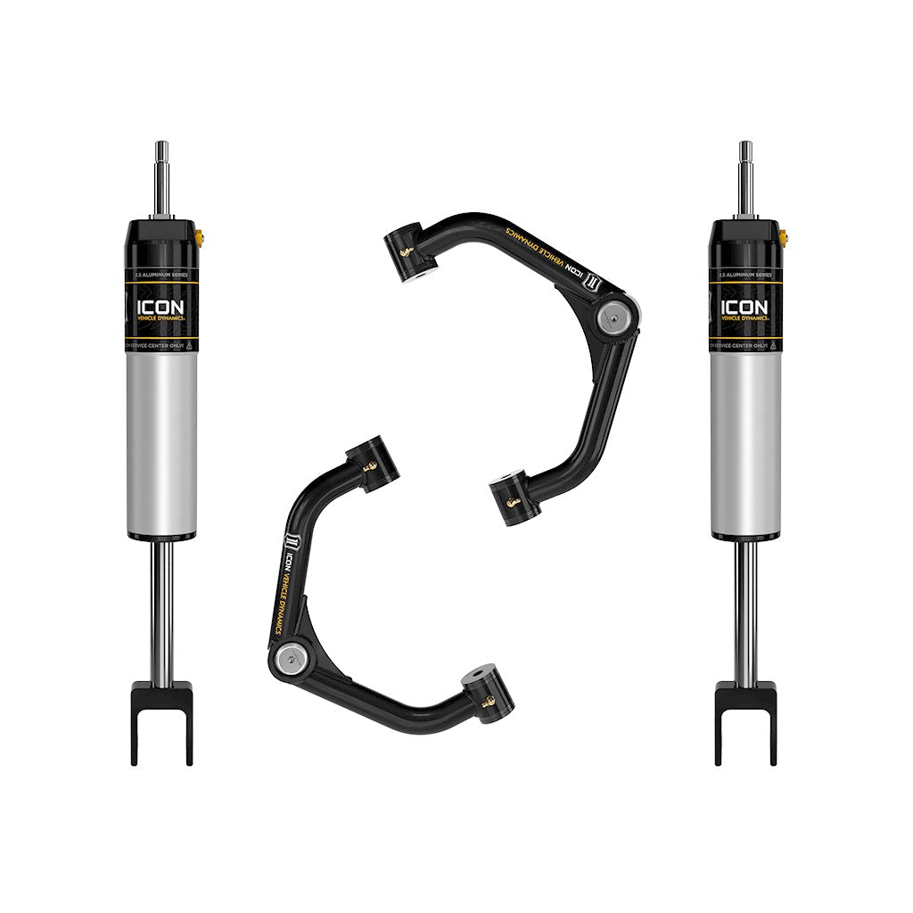 ICON 78732T GM 2500/3500 HD 0-2" Lift 2.5 VS Shock System Tubular UCA