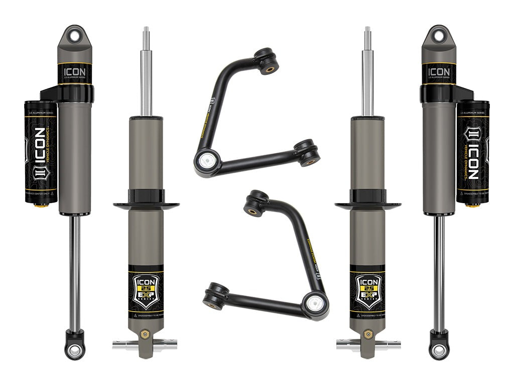 Icon 2.38-3.75" Stage 3 Expansion Suspension System w/Tubular UCA Kit for 2020-2023 Chevrolet Silverado 1500 Diesel