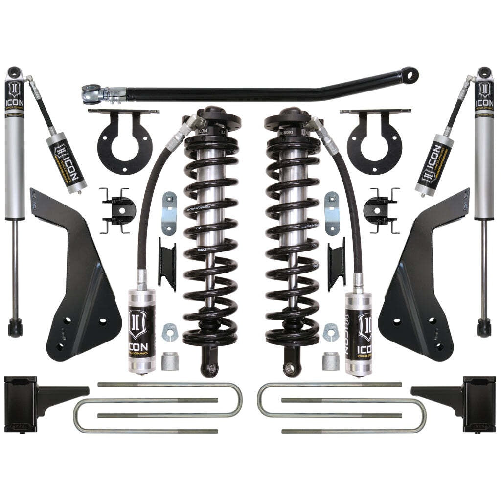 ICON K63121 Stage 1 Coilover Conversion System Ford F250/F350 4-5.5" Lift