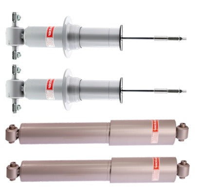 GMC Sierra 1500, Chevrolet Silverado 1500 KYB Gas-a-just Complete Set Front Struts and Rear Shocks