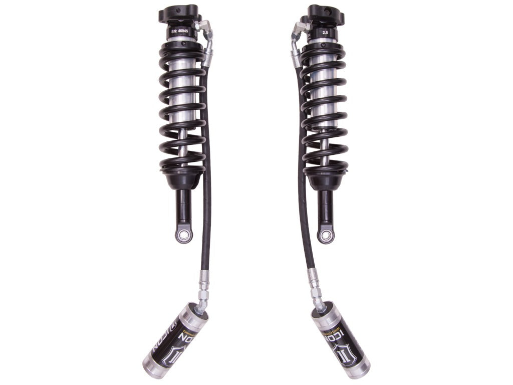 Icon 2.5 Remote Reservoir Coilovers Front Pair for 2015-2022 Chevrolet Colorado w/1.75-3" lift