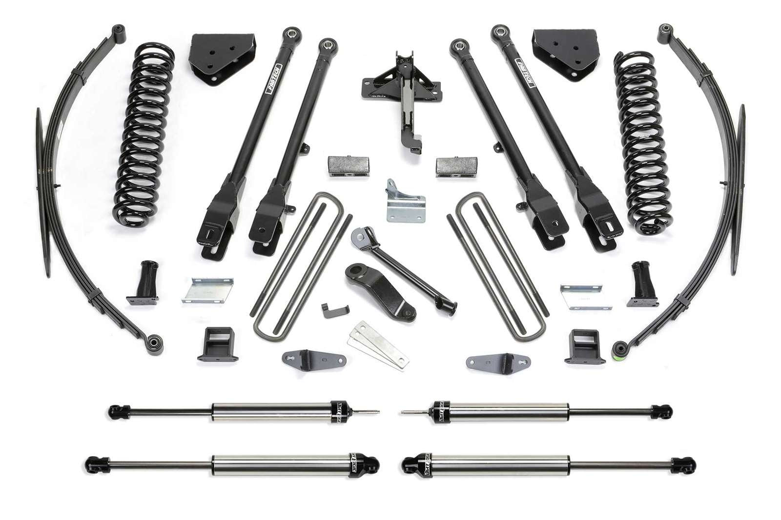 Fabtech 10" 4 Link System w/Dirt Logic Shocks Kit for 2008-2016 Ford F350 Super Duty 4WD