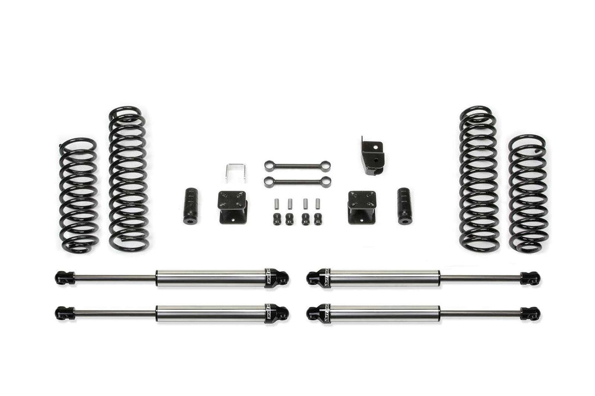 Fabtech 3" Sport System w/Dirt Logic 2.25 Shocks Kit for 2007-2018 Jeep Wrangler JK 4WD w/3" lift 2DR
