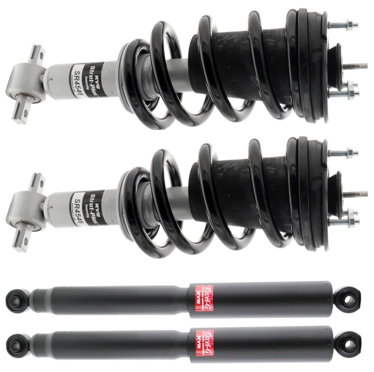 KYB Strut-Plus Front and Excel-G Rear Kit SR4546, 3450006