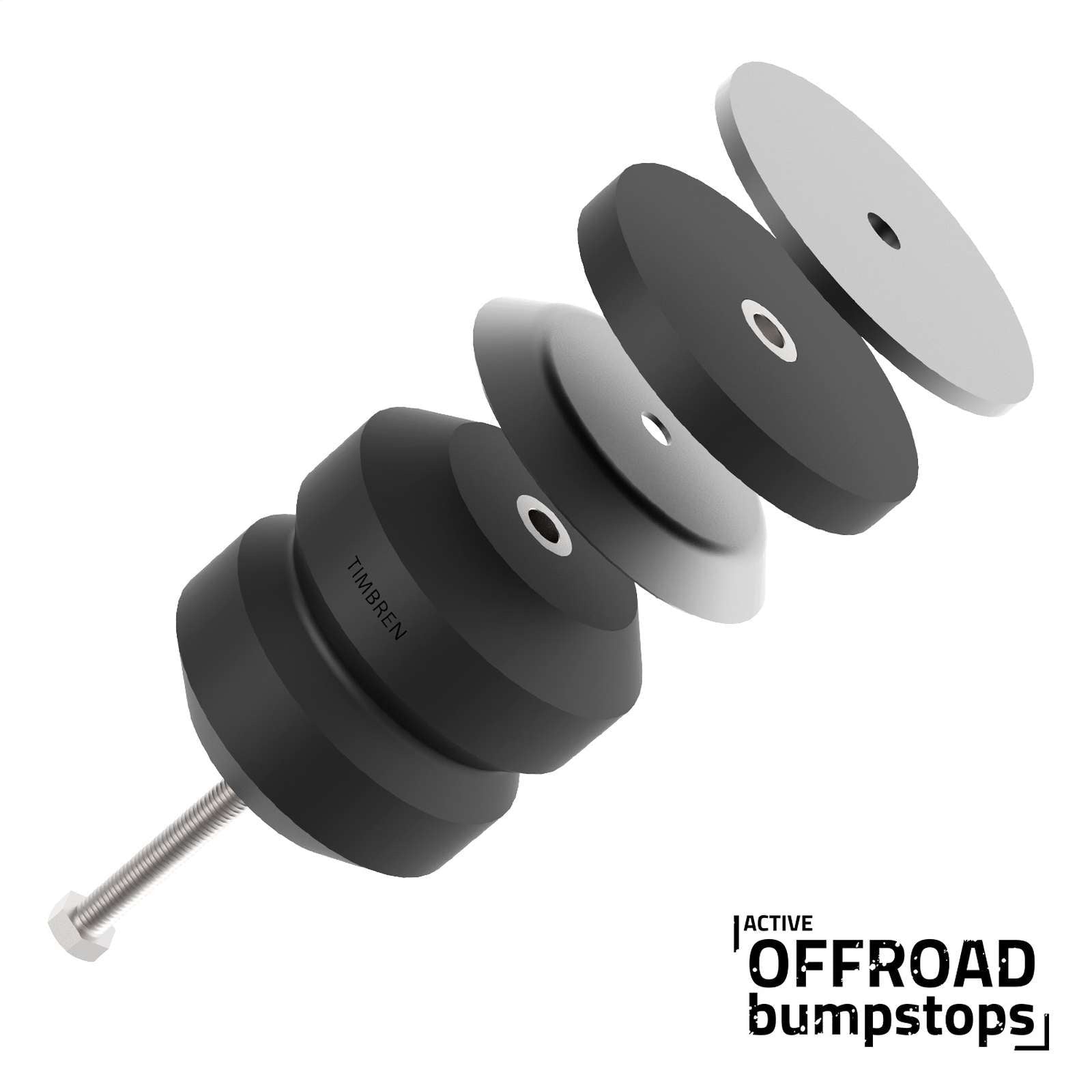 Timbren Active Off Road Rear Bump Stop Pair for 2019-2023 Ford Ranger