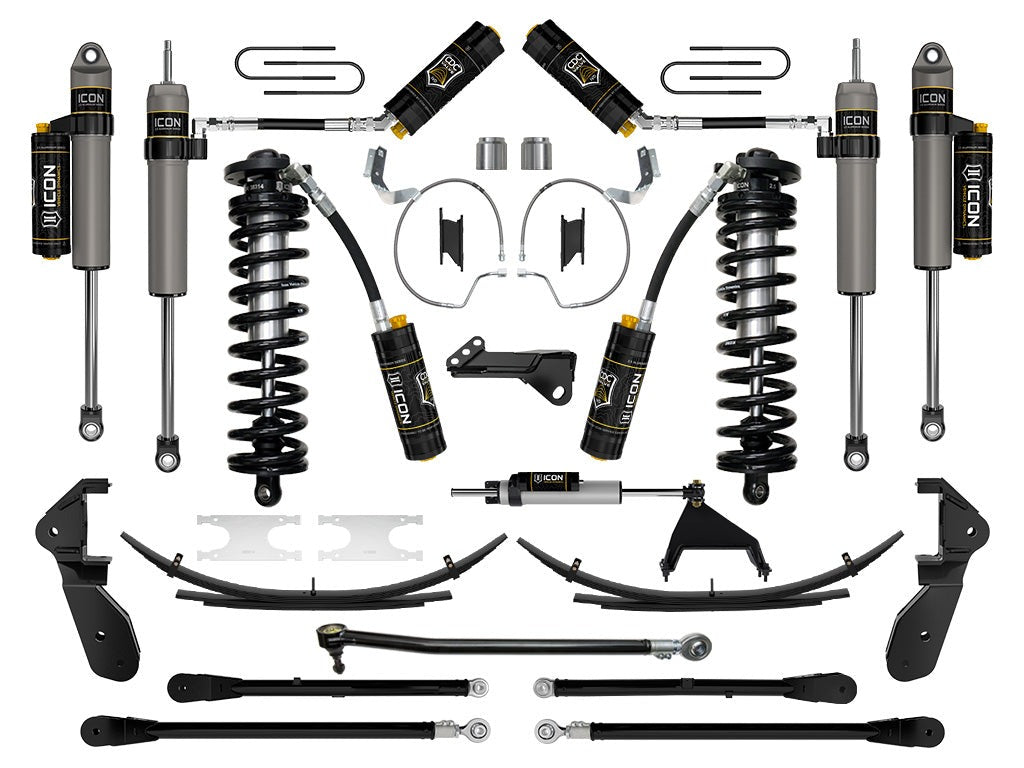 Icon 4-5.5" Stage 7 Coilover Conversion System w/Expansion Packs Kit for 2023-2026 Ford F350 Super Duty Diesel