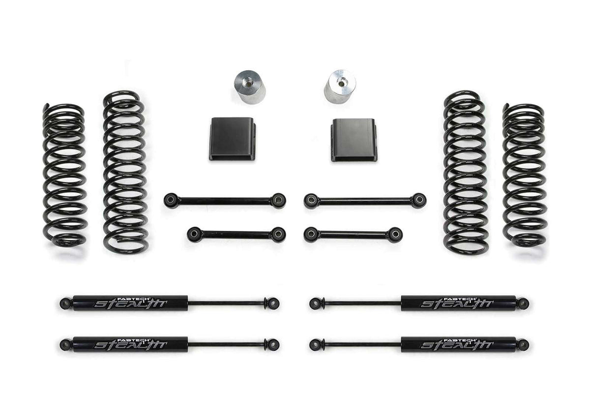 Fabtech 3" Sport 2 Lift Kit w/Stealth Shocks for 2020-2024 Jeep Gladiator 4WD w/3" lift