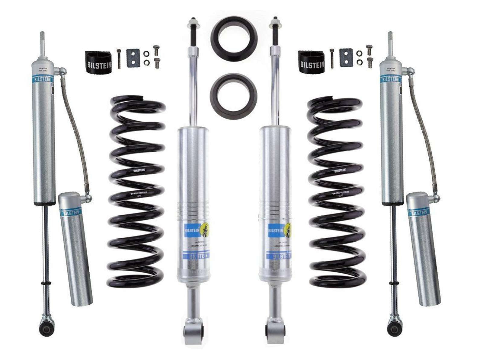 Bilstein 6112 Strut & Spring + Rear 5160 Reservoir Shocks Set for 2010-2024 Lexus GX460 AWD w/0-2.8" lift