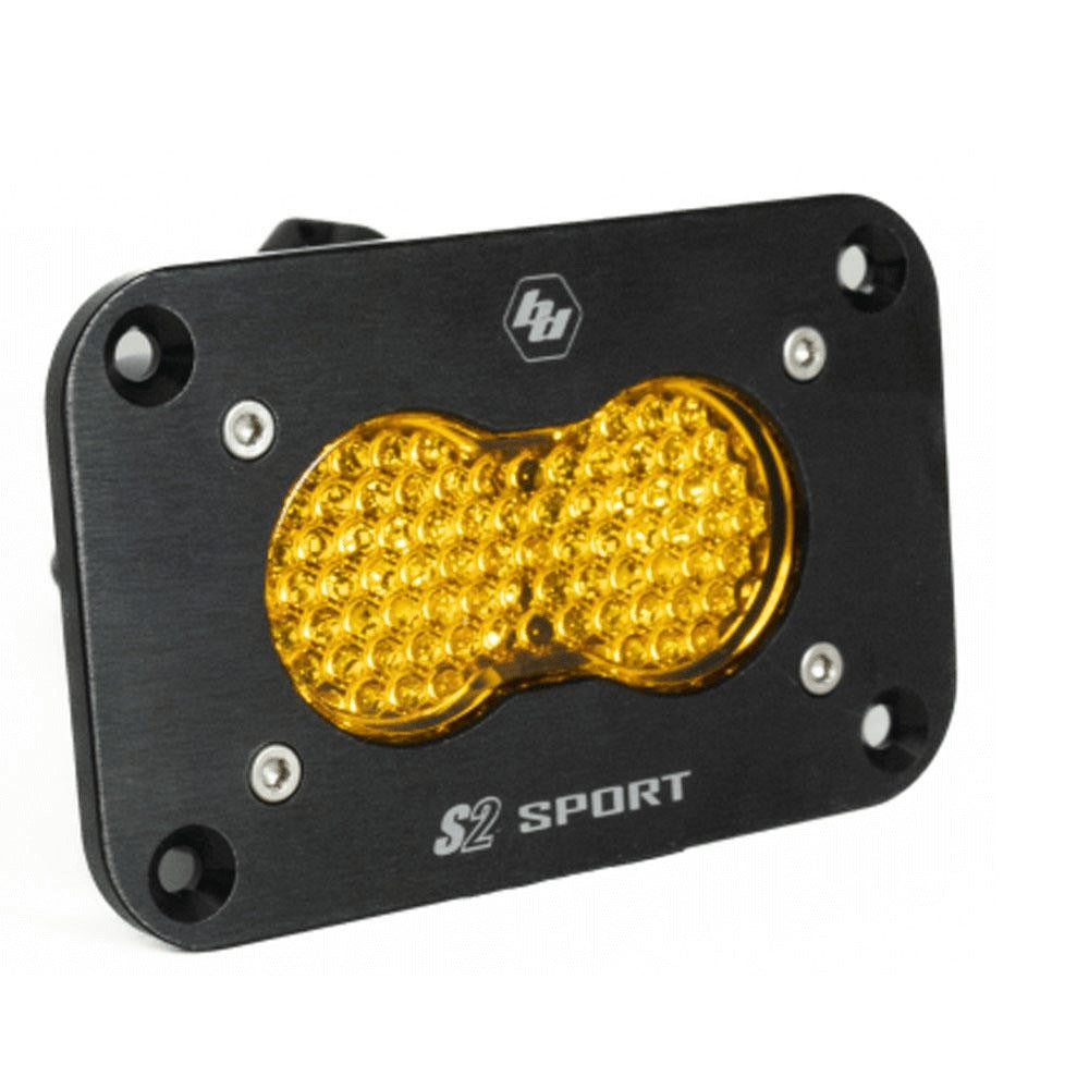S2 Sport Black LED Auxiliary Light Pod | Flush Mount