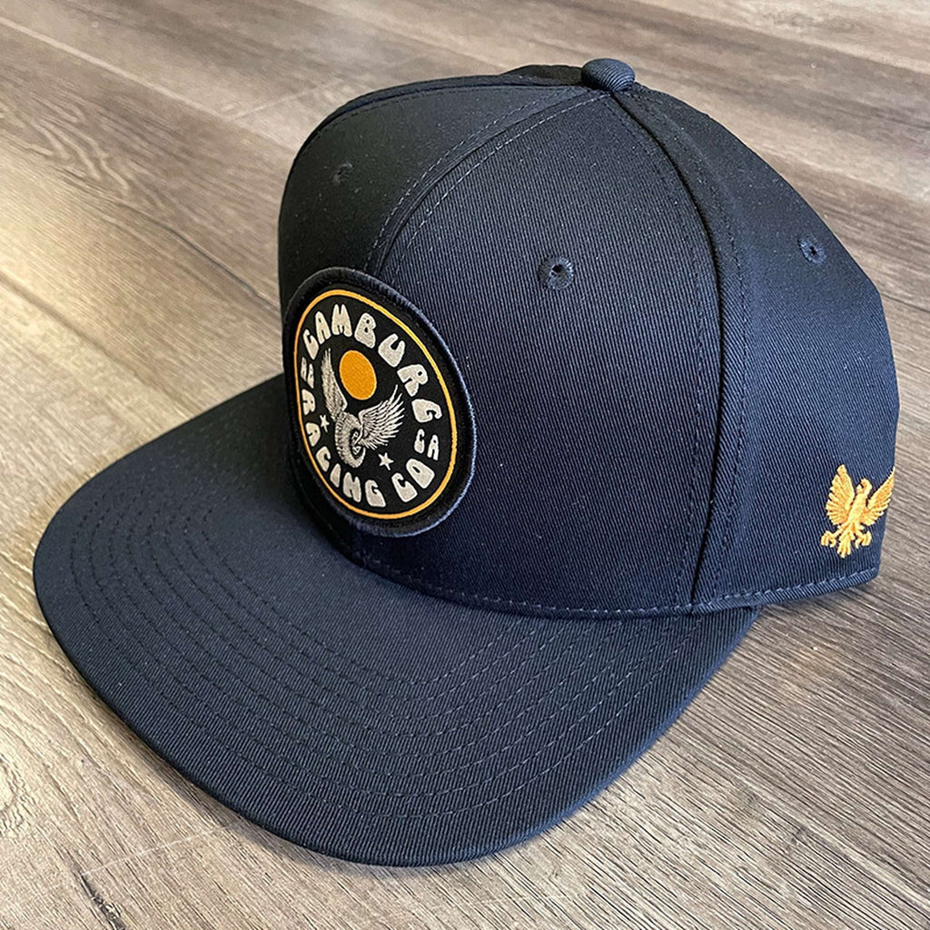 Camburg Winged Wheel Trucker Cloth Hat - Black