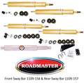 KONI FSD 4 RV Shock, Safe T Plus Steering Stabilizer, & Sway Bars Chevy Kodiak Chassis Pin to Pin Rear Axle