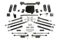 Fabtech 5" Crawler Lift Kit w/Dirt Logic 2.25 Shocks w/Reservoir for 2020-2024 Jeep Gladiator 4WD w/5" lift