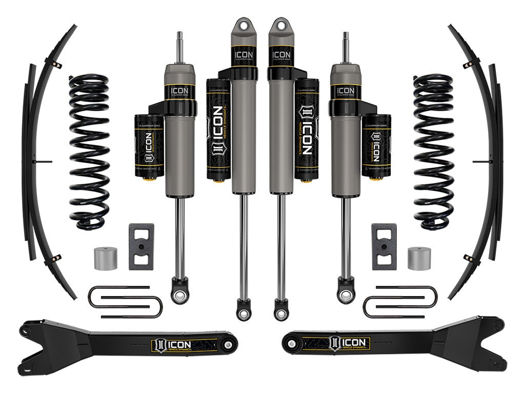 Icon 2.5" Stage 2 Suspension System w/Radius Arms + Expansion Pack Kit for 2023-2026 Ford F350 Super Duty Gas