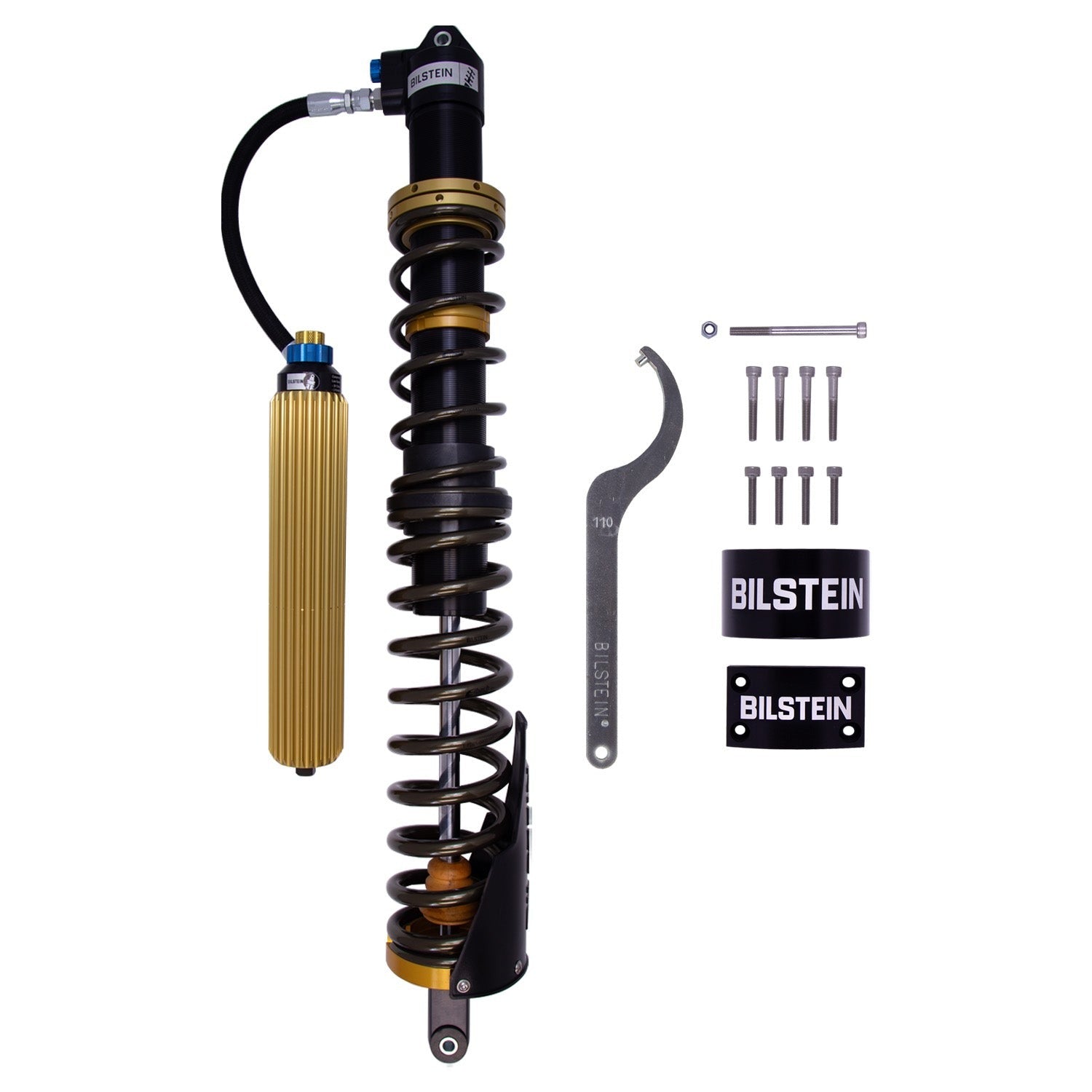 Bilstein 41-338148 Rear Right Black Hawk Powersports Shock and Coil Spring Assembly Can-Am Maverick X3 Max RS Turbo