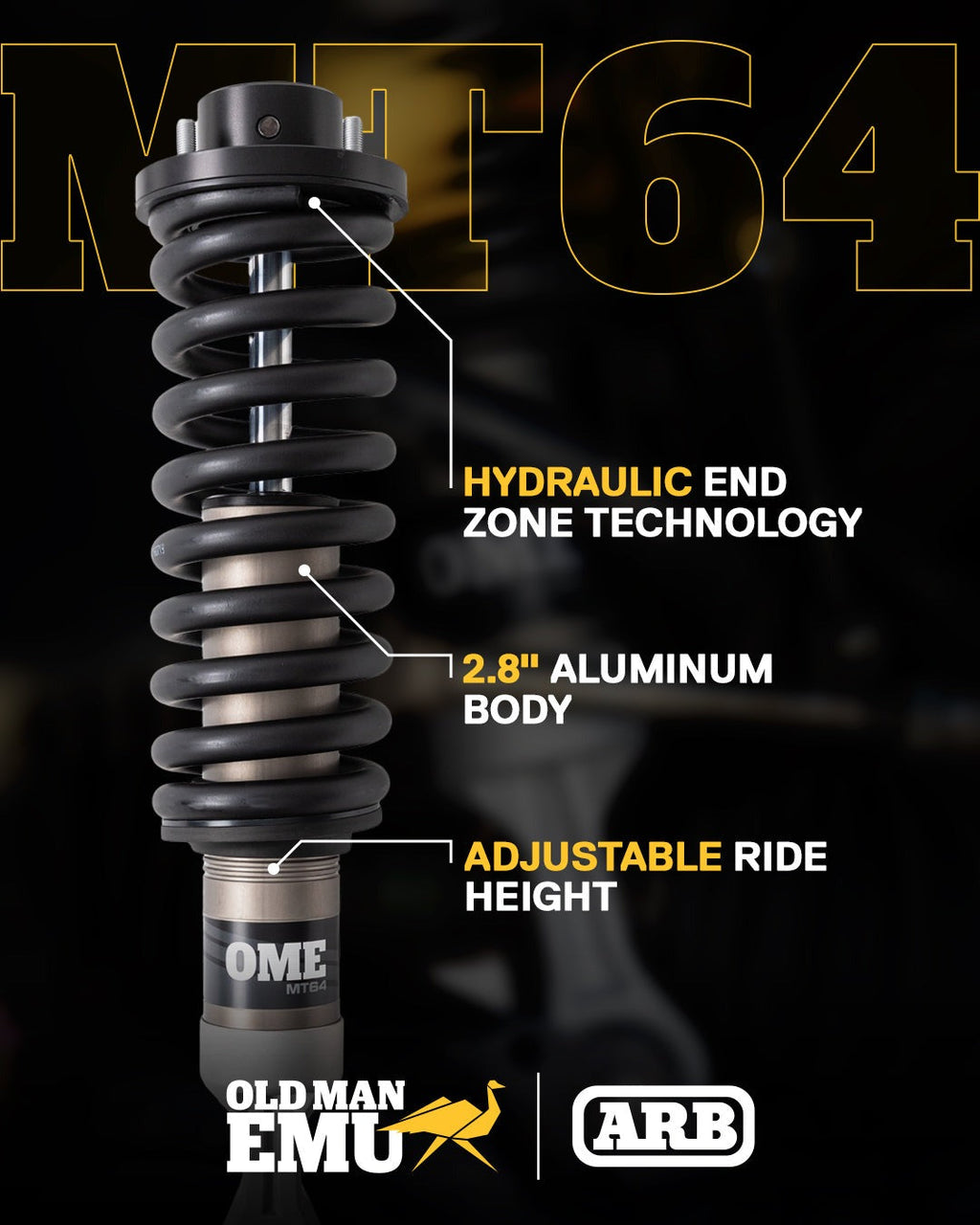 Old Man Emu MT64 Rear Shocks for 2022-2026 Toyota Tundra 4WD RWD
