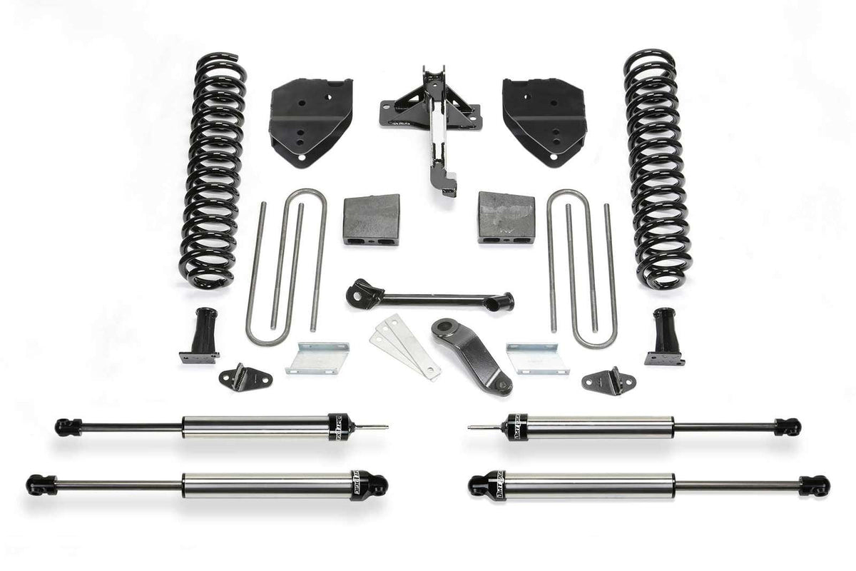 Fabtech 4" Basic System w/Dirt Logic Shocks Kit for 2017-2024 Ford F250 Super Duty 4WD w/4" lift