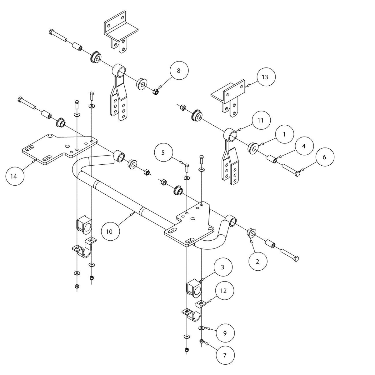 Roadmaster 1139-149 Rear Sway Bar