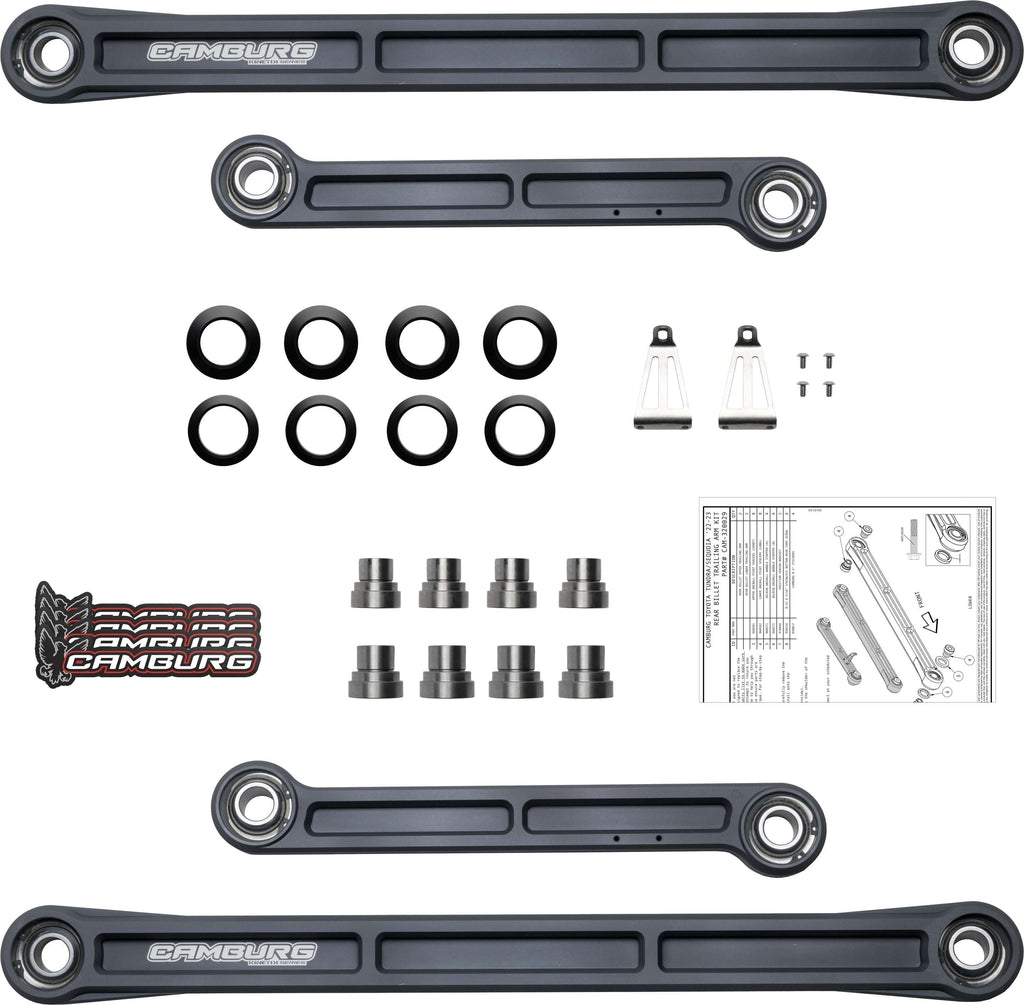 Camburg Toyota Tundra 2wd/4wd '22-23 KINETIK Series Rear Billet Trailing Arm Kit