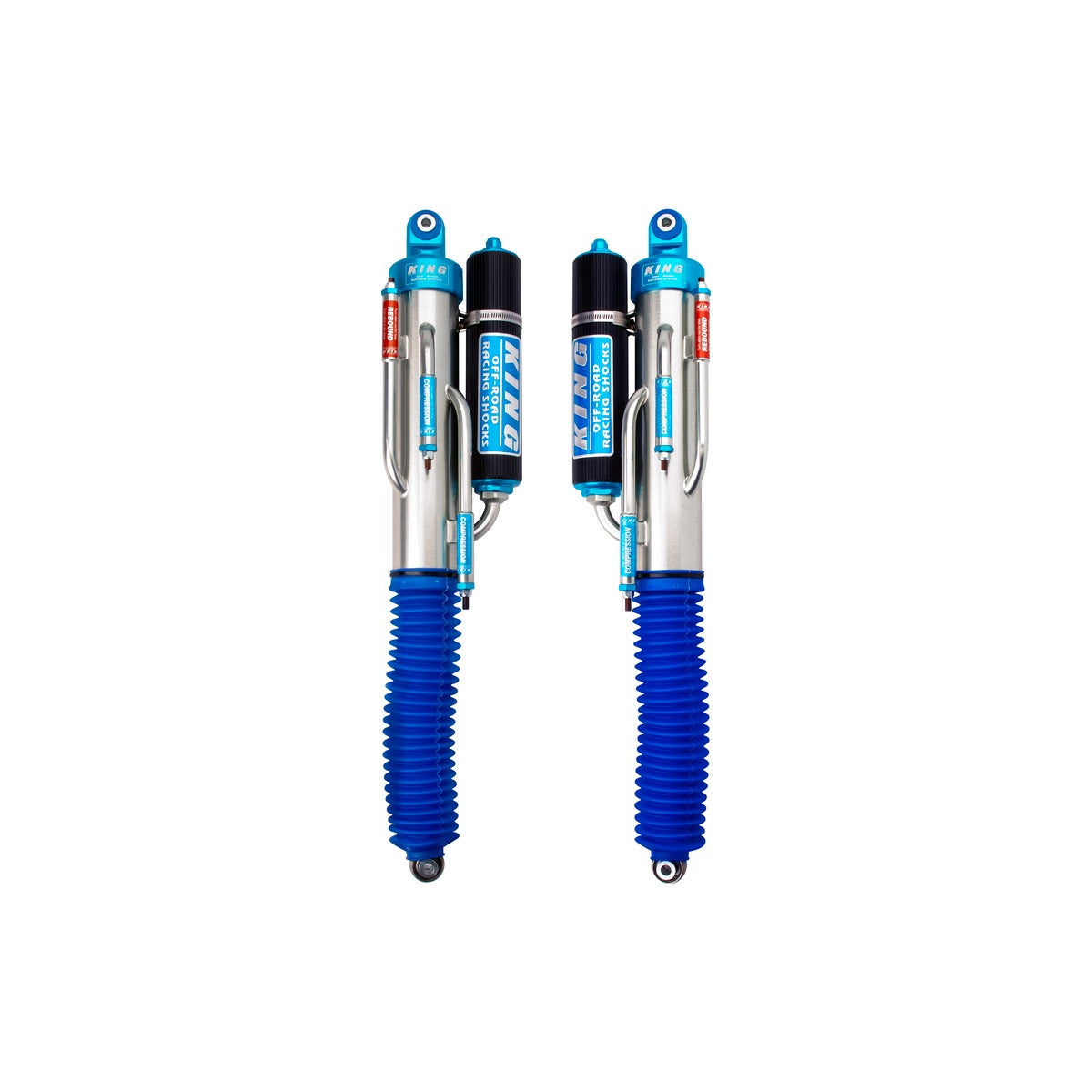 King 30001-402F Rear 3.0 Bypass Piggyback Shock w/Standard Fin Res. (Pair) Ford F150 Raptor 4WD