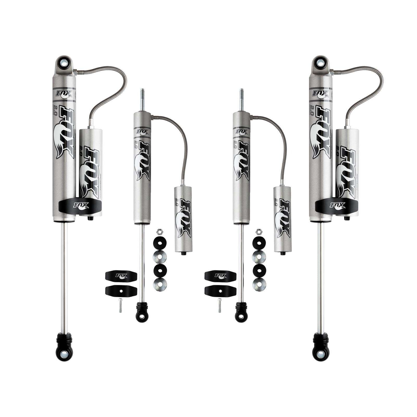 Fox 2.0 Performance Series Shocks w/ Reservoir Set for 2006-2008 Dodge Ram 1500 4WD MegaCab