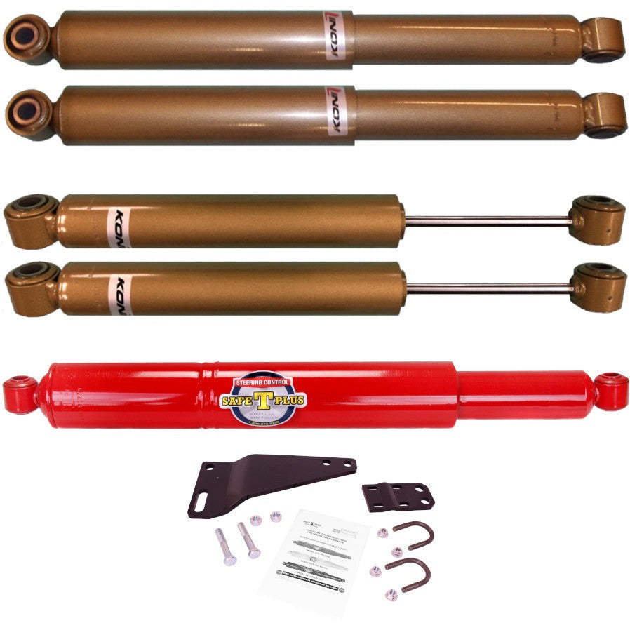 Koni FSD 4 RV Shock & Safe T Plus Steering Stabilizer Kit Ford F53 GVWR 16-17K