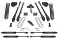 Fabtech 4" 4 Link System w/Stealth Shocks Kit for 2017-2024 Ford F250 Super Duty 4WD w/4" lift