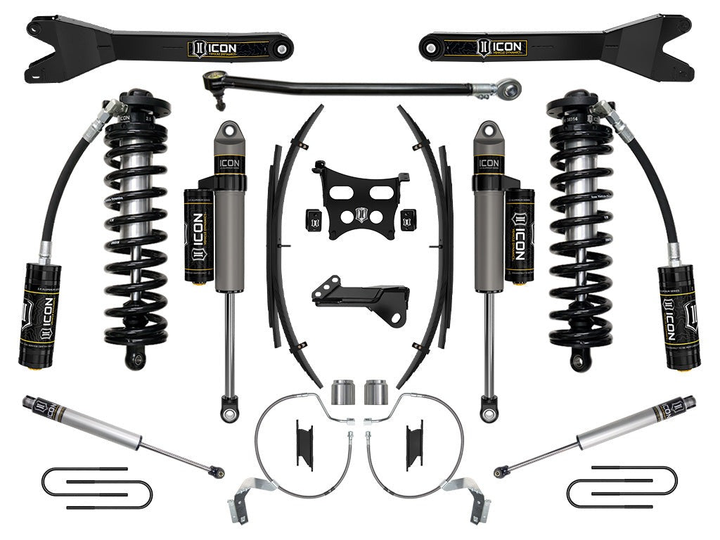 Icon 4-5.5" Stage 4 Coilover Conv System w/Radius Arms + Expansion Pack Kit for 2023-2026 Ford F350 Super Duty Diesel