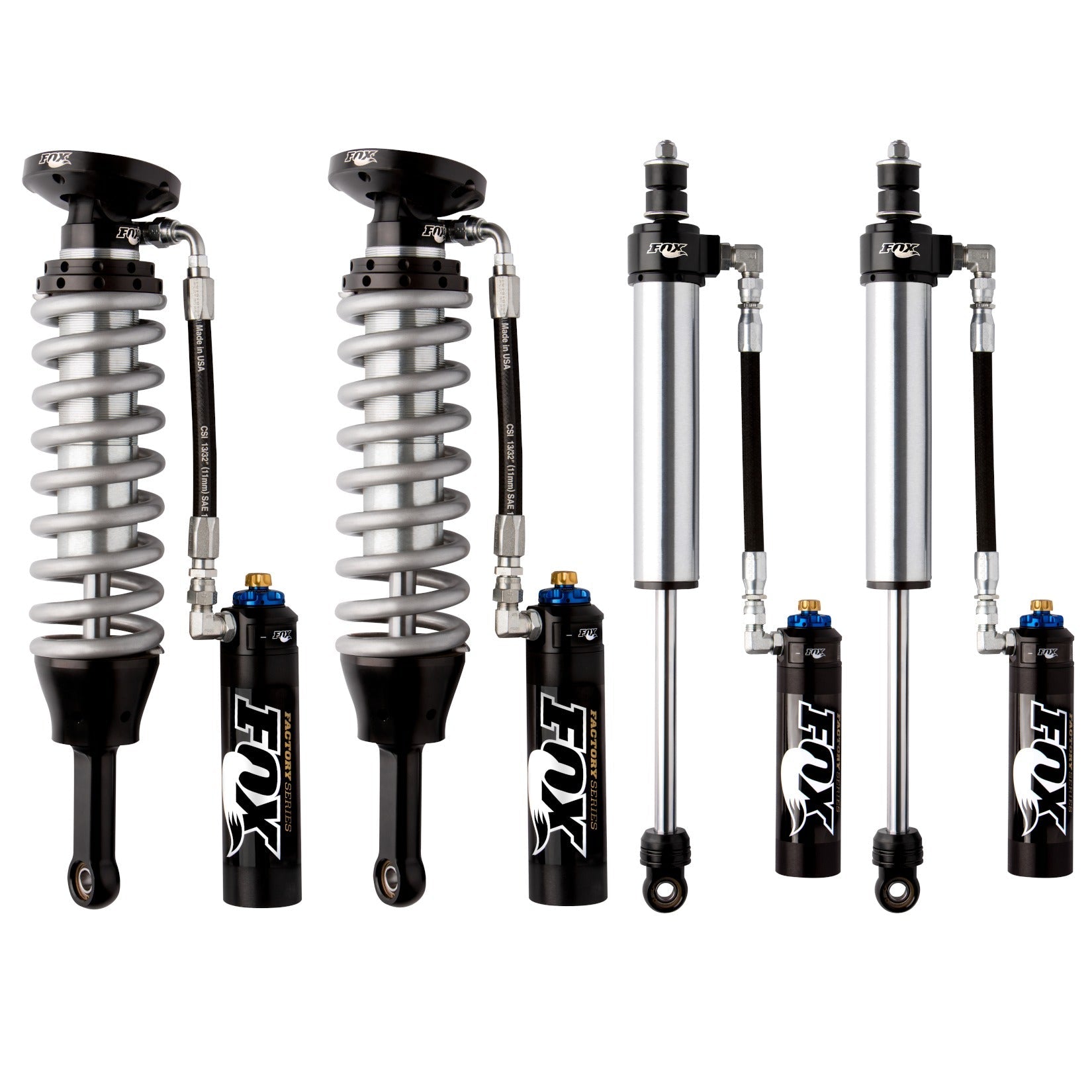 FOX Factory Race 2.5 Reservoir Adjustable Valving Shock Kit 0-2" Lift 883-06-111, 883-26-004