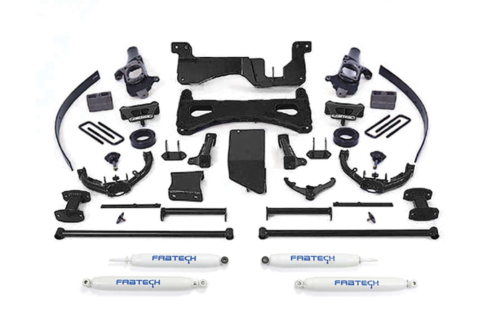 Fabtech 8" Performance System w/Performance Shocks Kit for 2001-2010 Chevrolet Silverado 2500 HD 4WD RWD w/8.0" lift