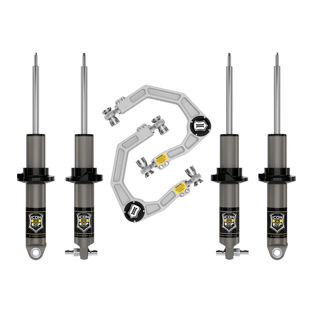 ICON K40002 Stage 2 Suspension System Billet Ford Bronco HOSS 1.0 Pkg 1.375-3" Lift