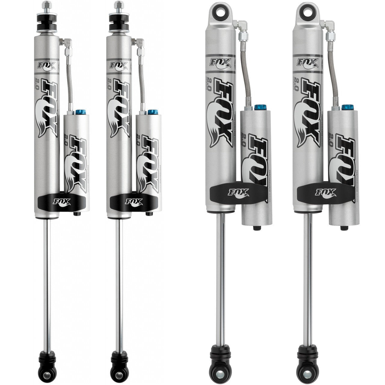 FOX Performance 2.0 Smooth Body Reservoir Adjustable Valving Shock Kit 4-6" Lift 985-26-101, 985-26-104