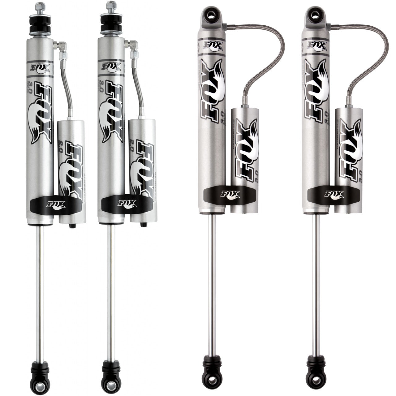 FOX Performance 2.0 Smooth Body Reservoir Shock Kit 0-1.5" Lift 985-24-120, 985-24-103